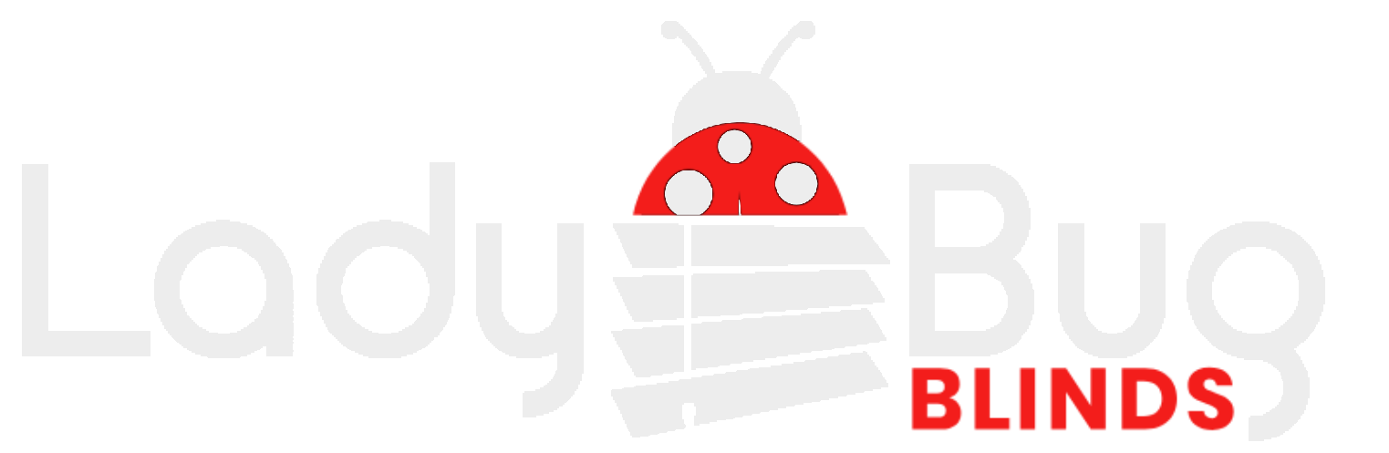 Lady Bug Blinds Logo white font