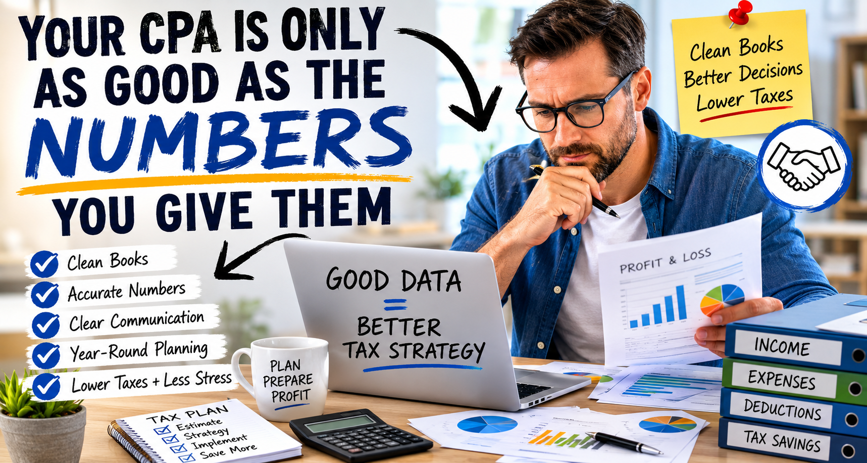 CPA is only as good as the numbers you give them
