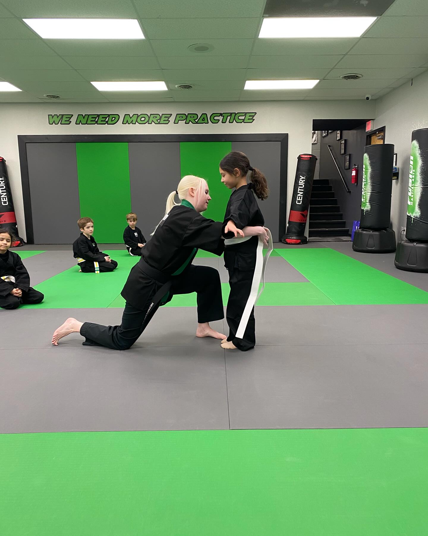 Student at belt testing at Fusion Martial Arts
