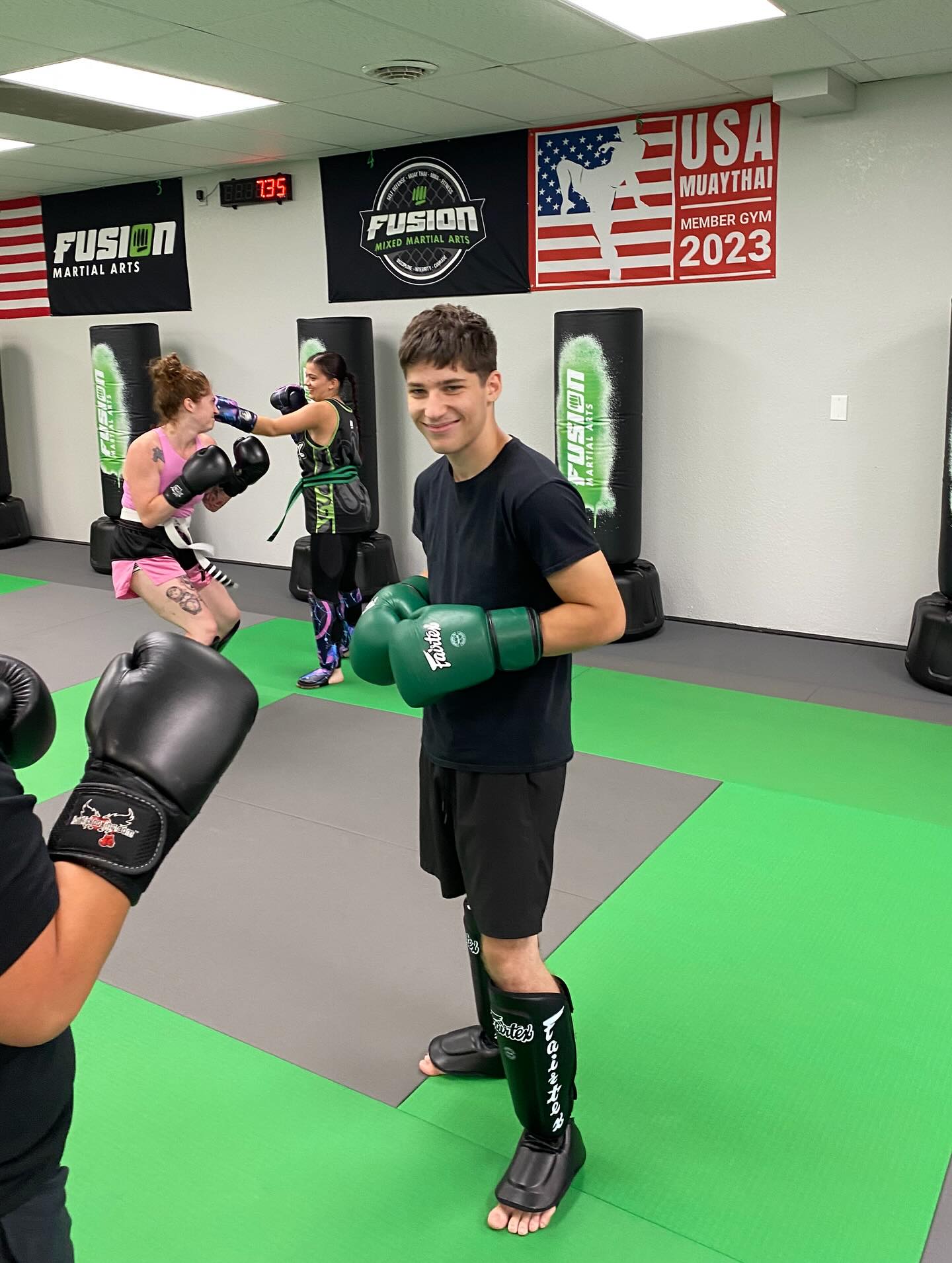 Adult Muay Thai student at Fusion