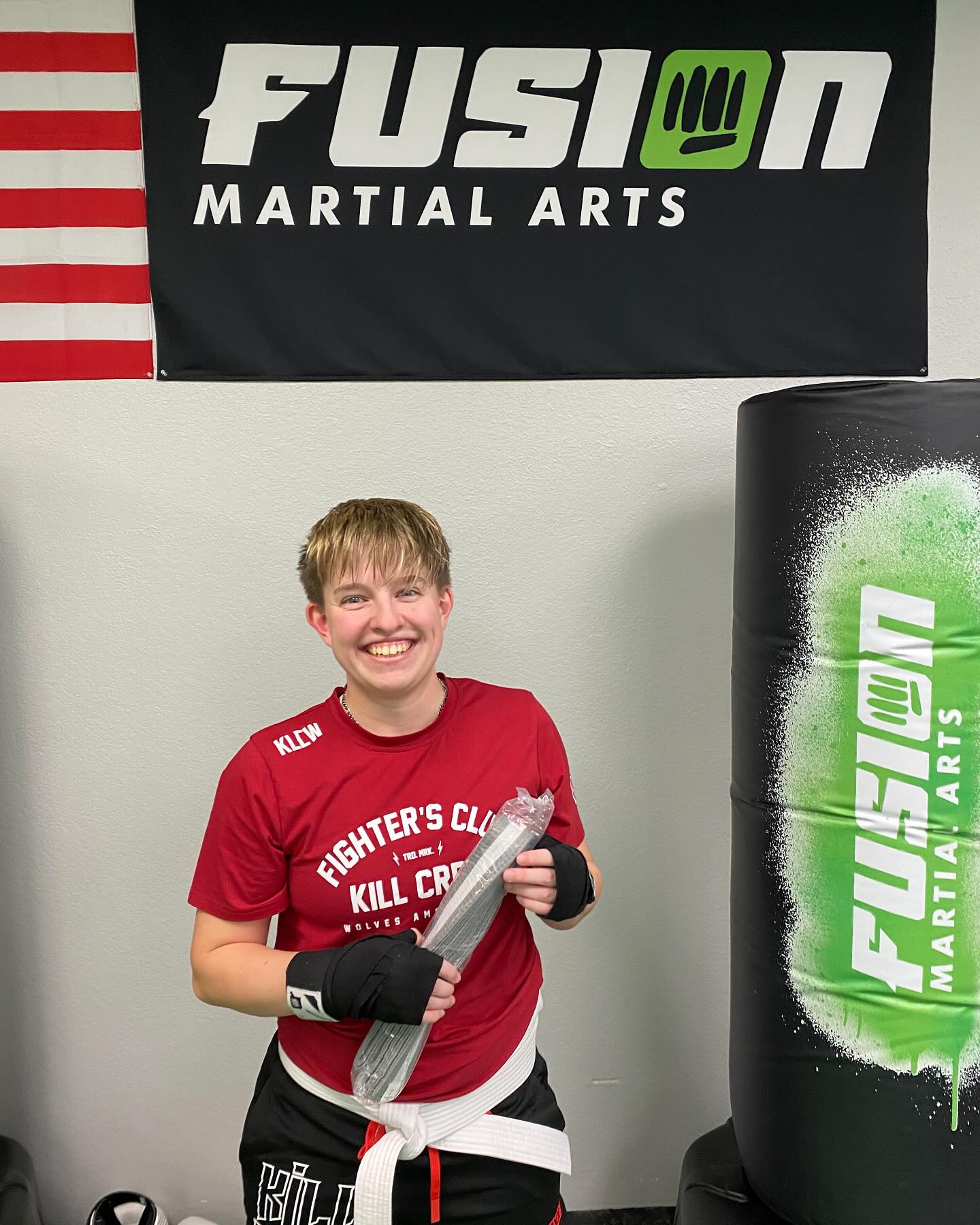 Adult Muay Thai student at Fusion Martial Arts