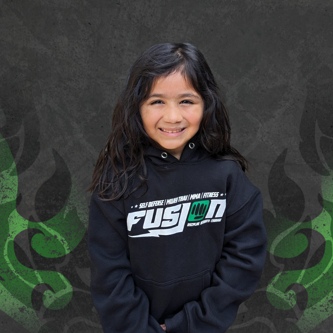 Little Warriors student at Fusion Martial Arts in Bloomington, IL