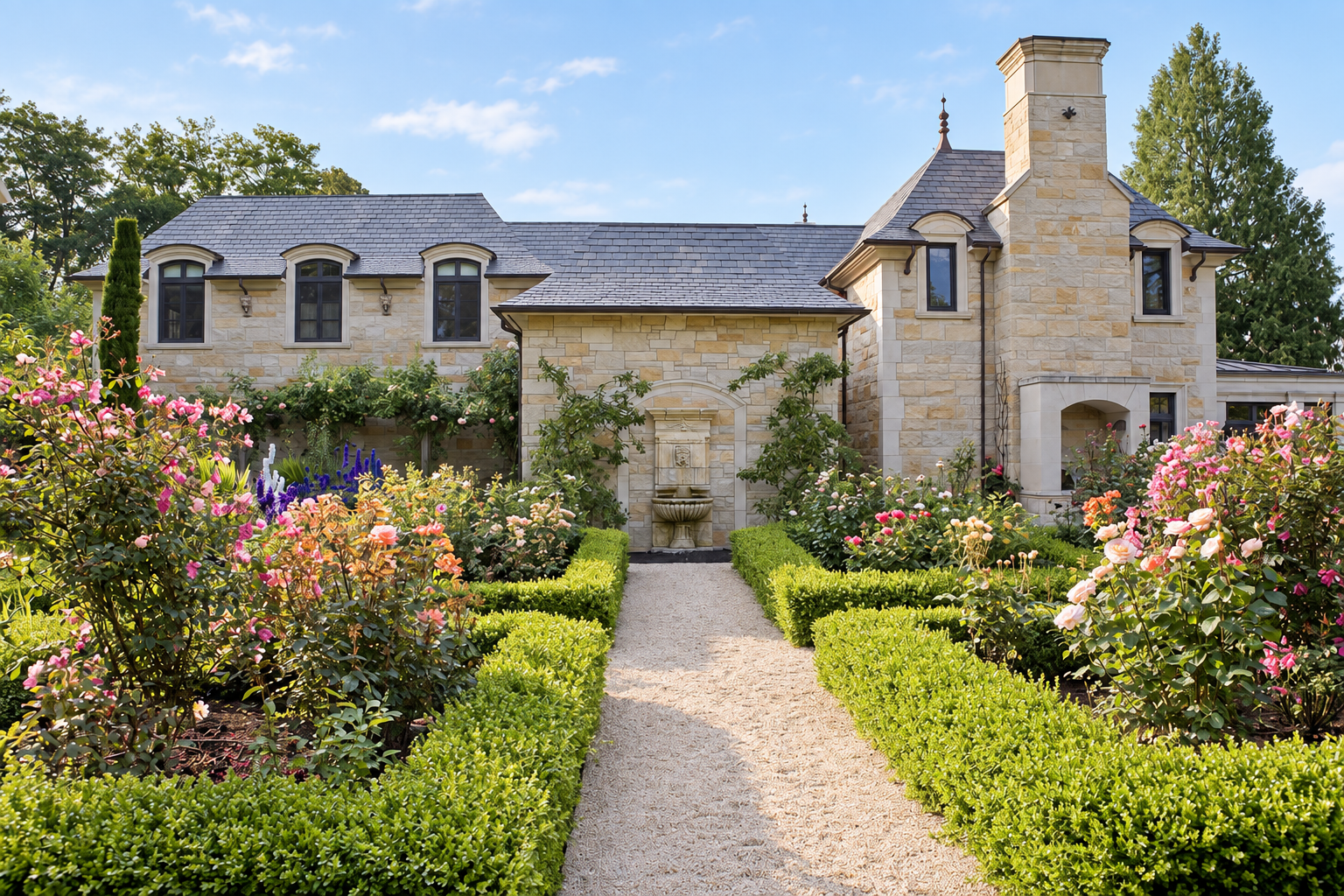 Courtyard Residence garden and landscape