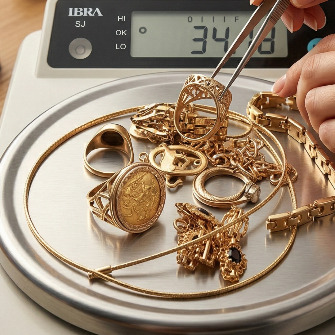 Gold and silver jewellery collection