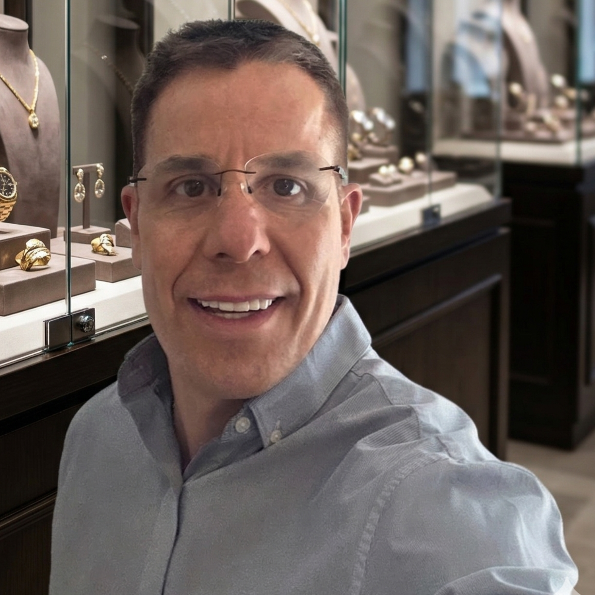 James Marsh at the jeweller's bench