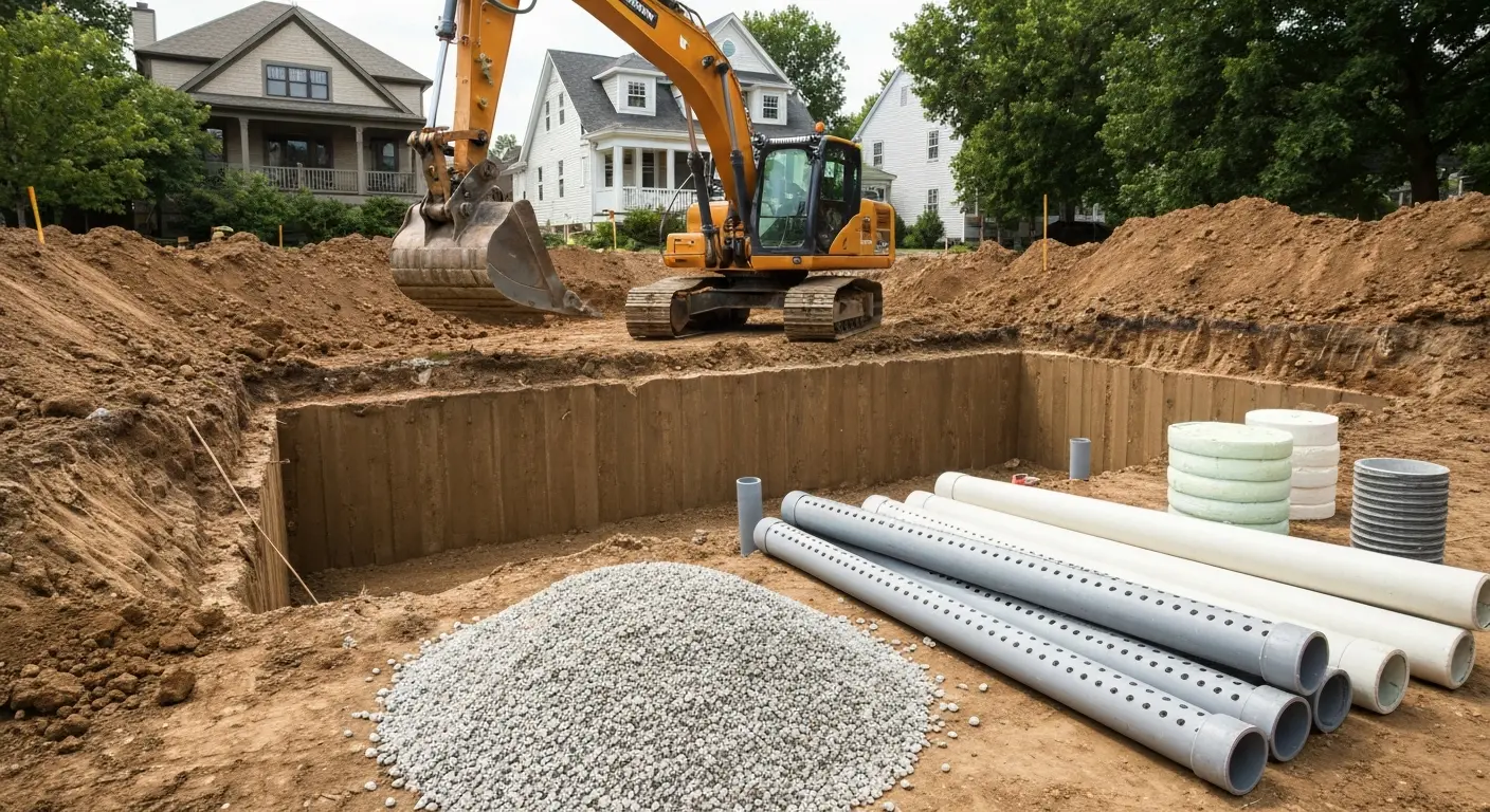 Foundation excavation