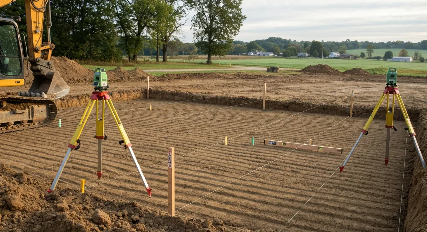 Foundation excavation work