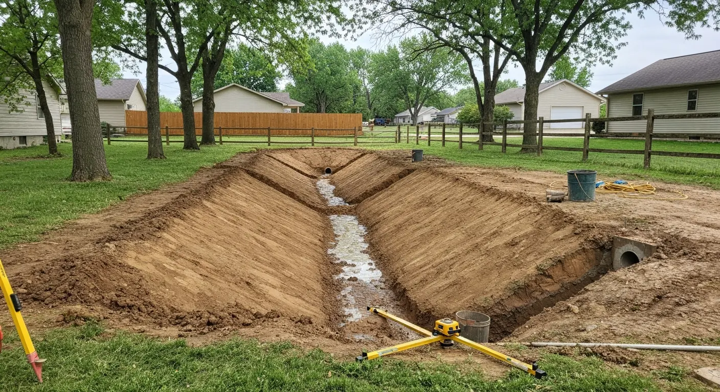 Lot grading and drainage