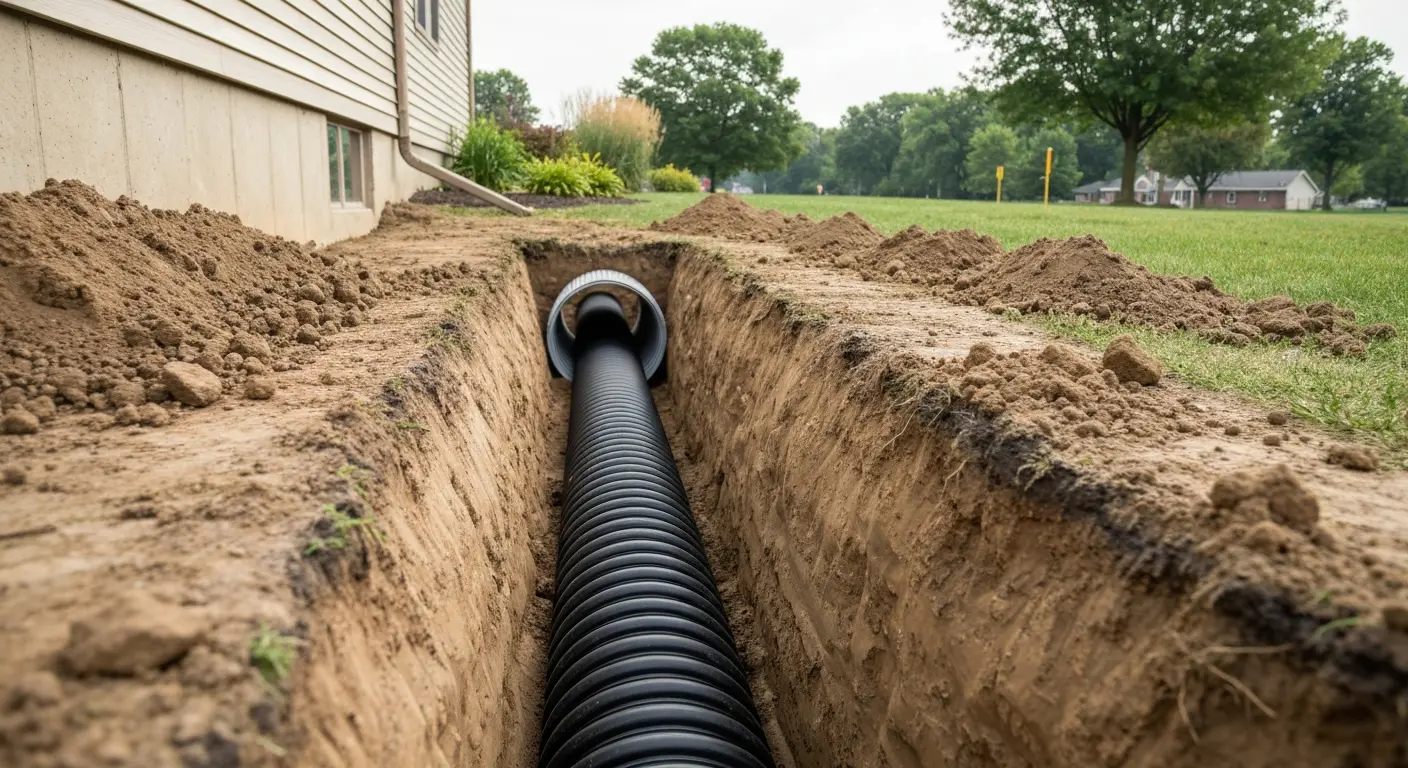 Underground drainage pipe