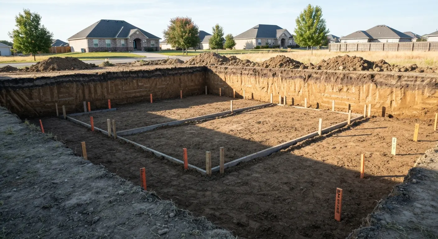 Foundation excavation