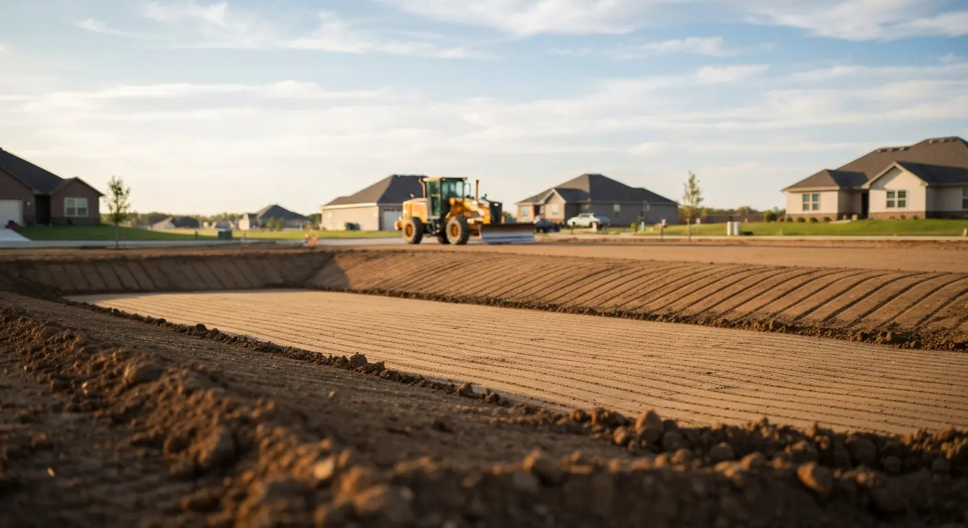 Site grading work