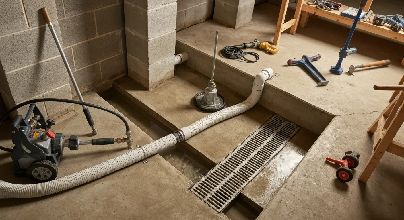 Tile drain cleaning in Owensville