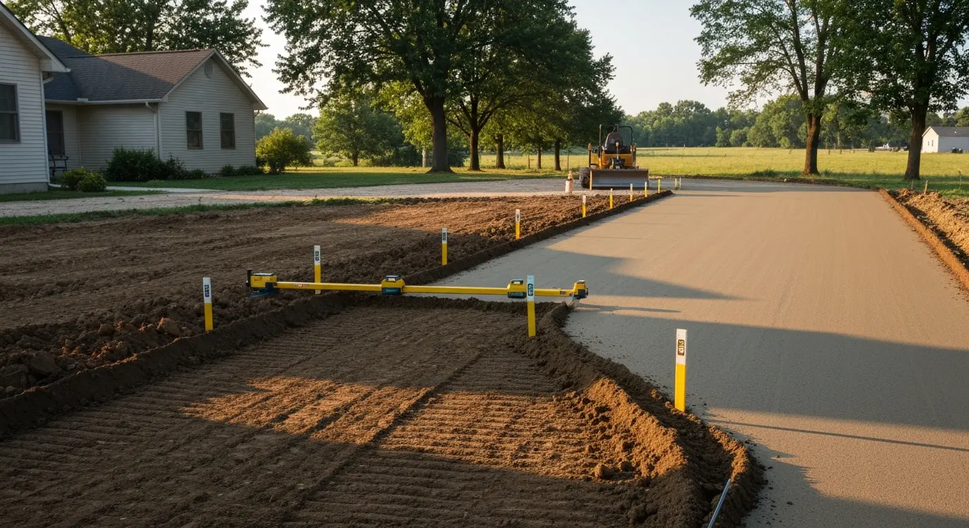 Driveway grading project