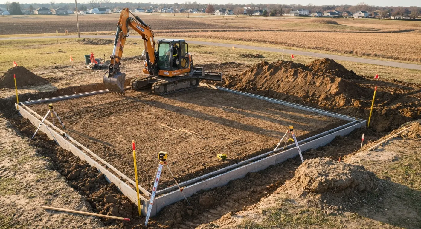 Foundation excavation project