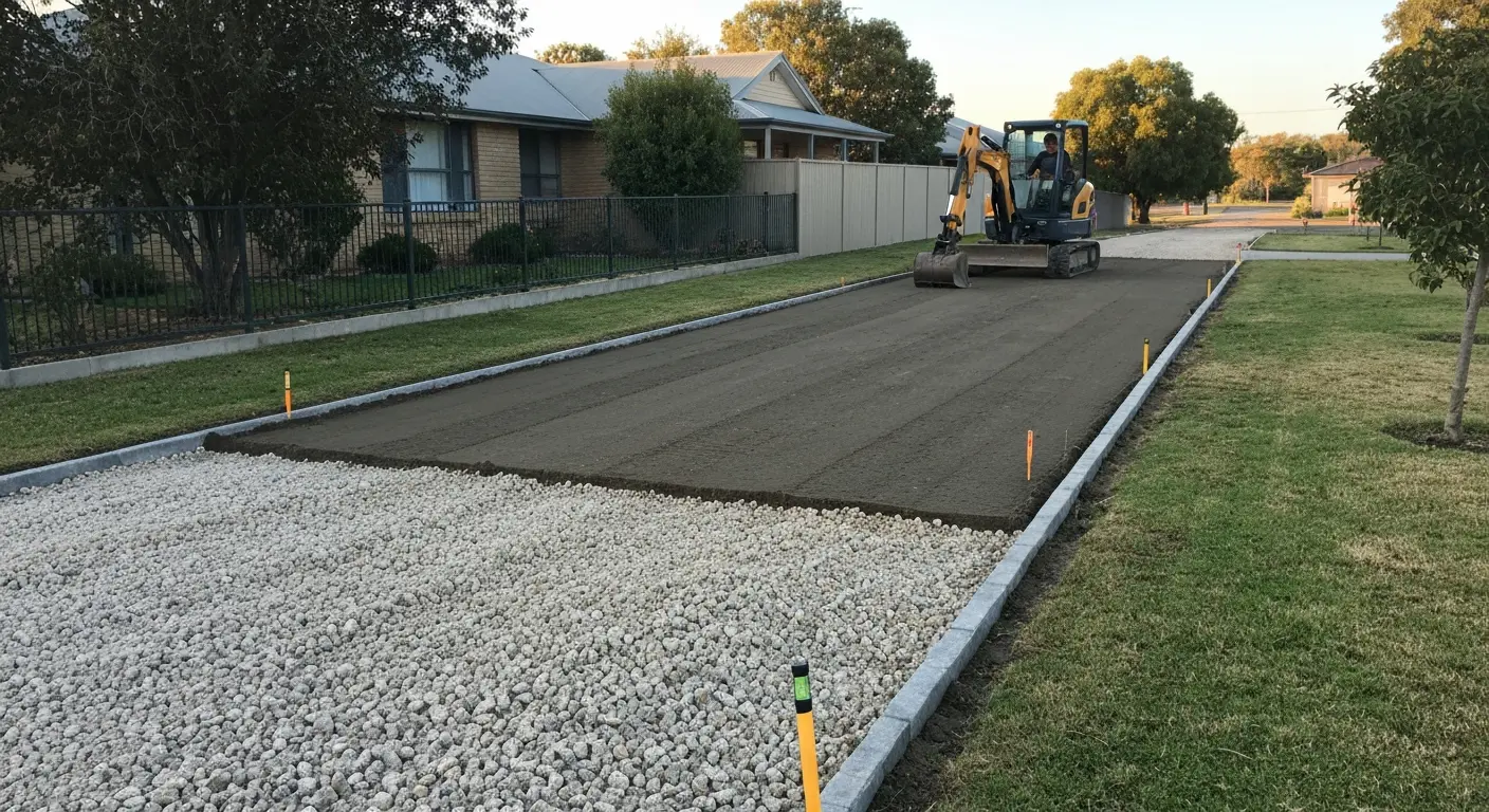 Driveway grading