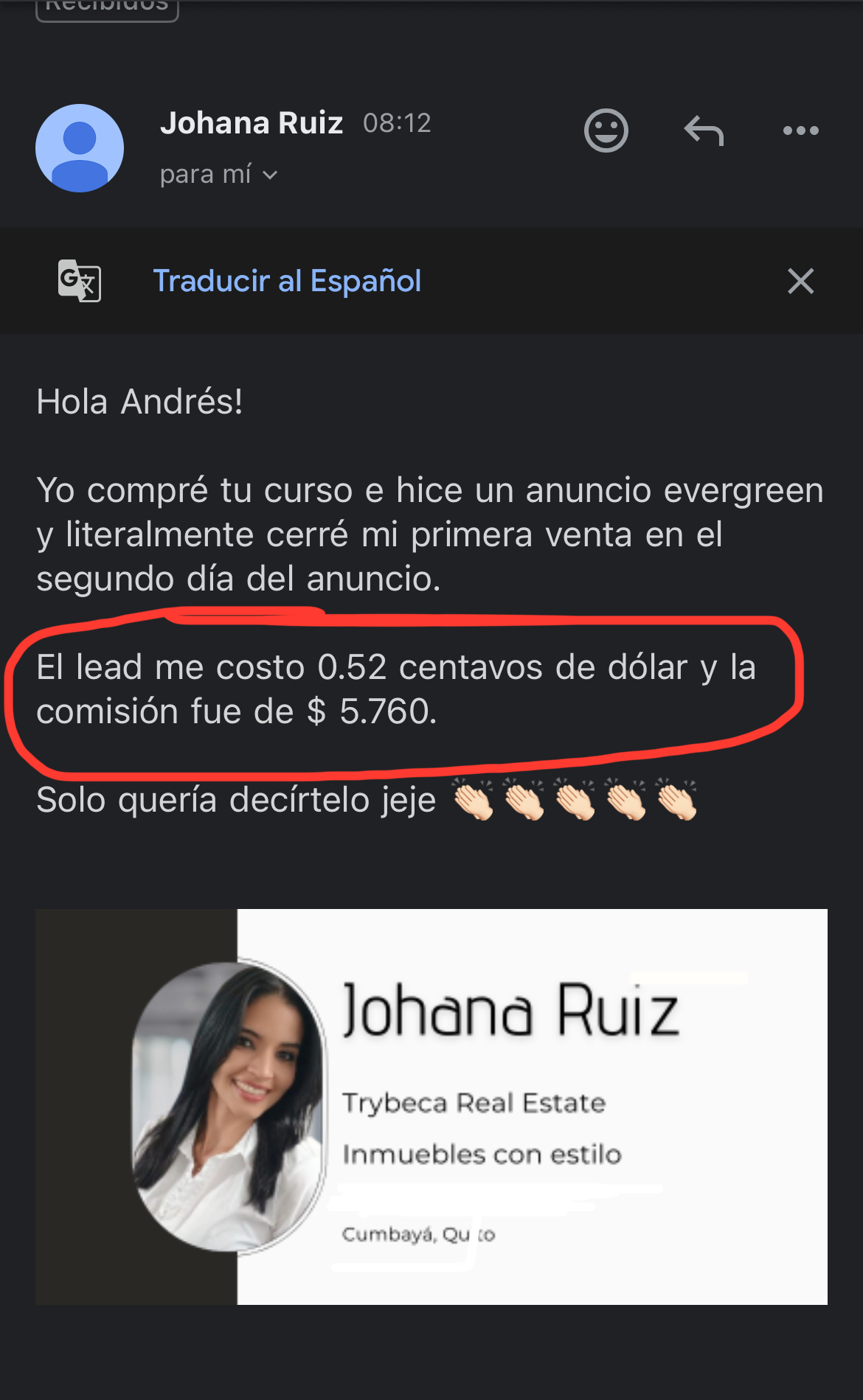 Resultados Johana Ruiz