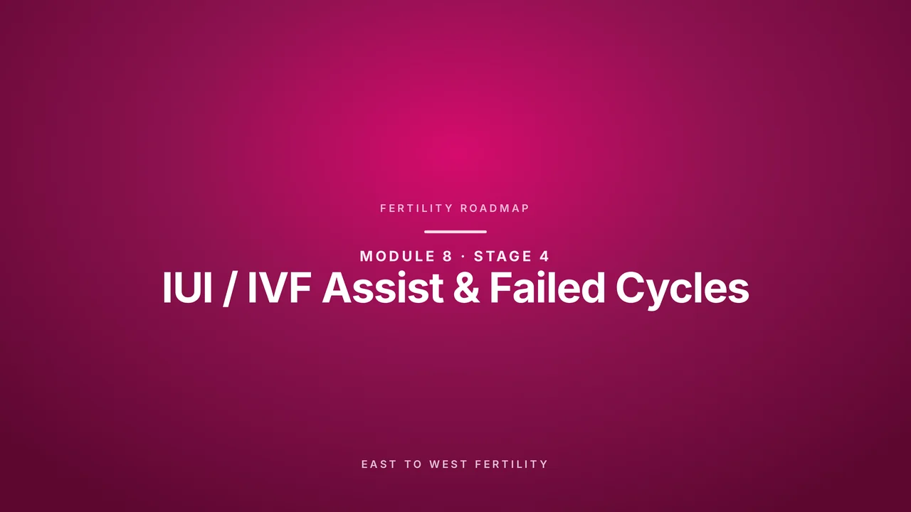 Stage 4: IUI / IVF Assist & Failed Cycles
