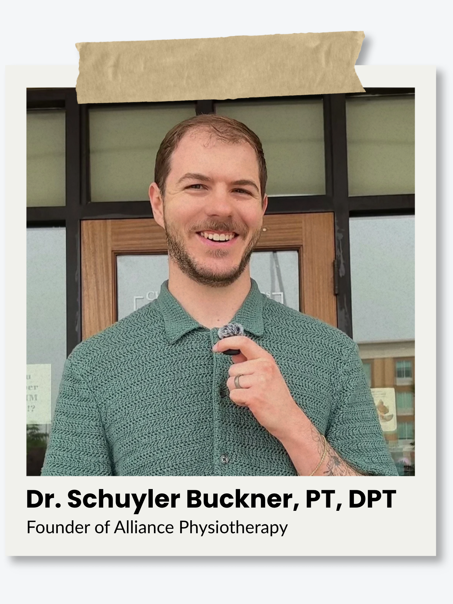 Founder of Alliance Physiotherapy