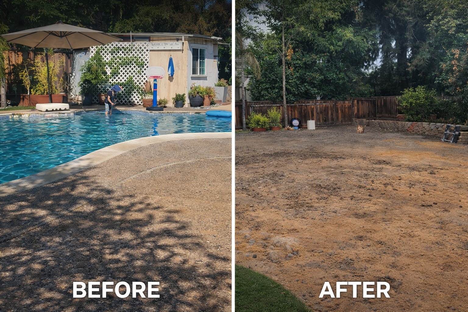 Pool removal project - Benjamin Hailey
