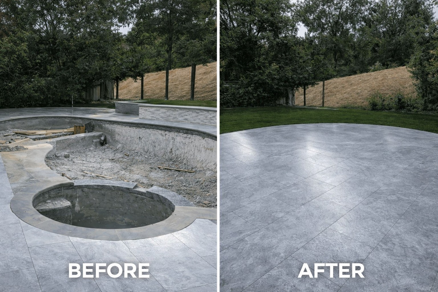 Pool removal project - Timothy Rogers