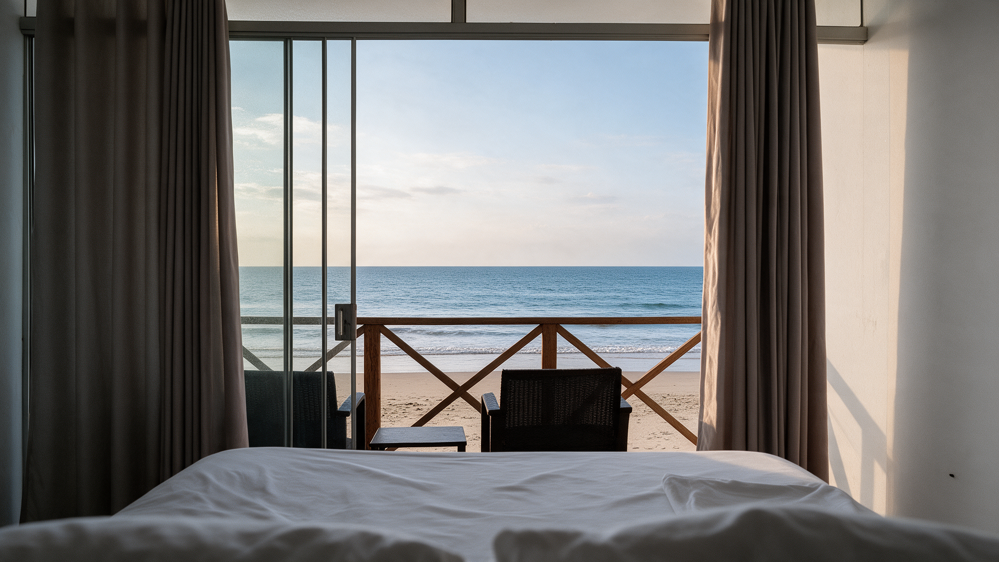 Suite con balcón y vista al mar en Casa Mar, Zorritos