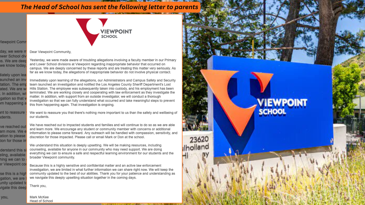 VIEWPOINT TEACHER ARRESTED IN "UPSKIRT" AND CHILD PORN INVESTIGATION