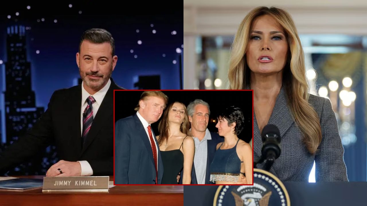 Jimmy Kimmel Calls Out Melania Trump After Claiming She's Never Been Friends With Epstein