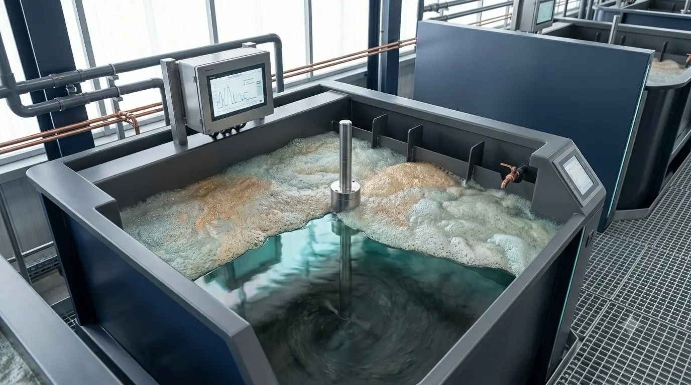 Planta de tratamiento de agua industrial - Tanque giratorio