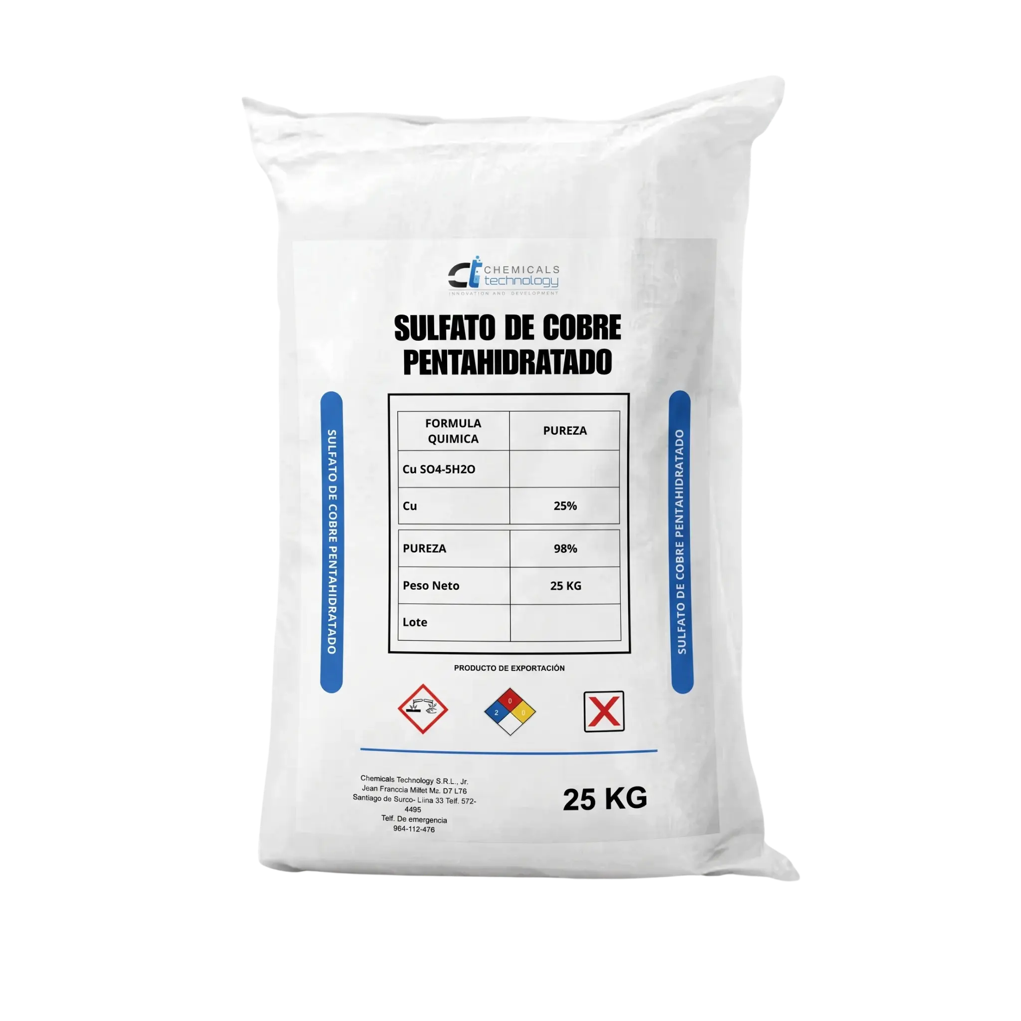 Sulfato de Cobre Pentahidratado