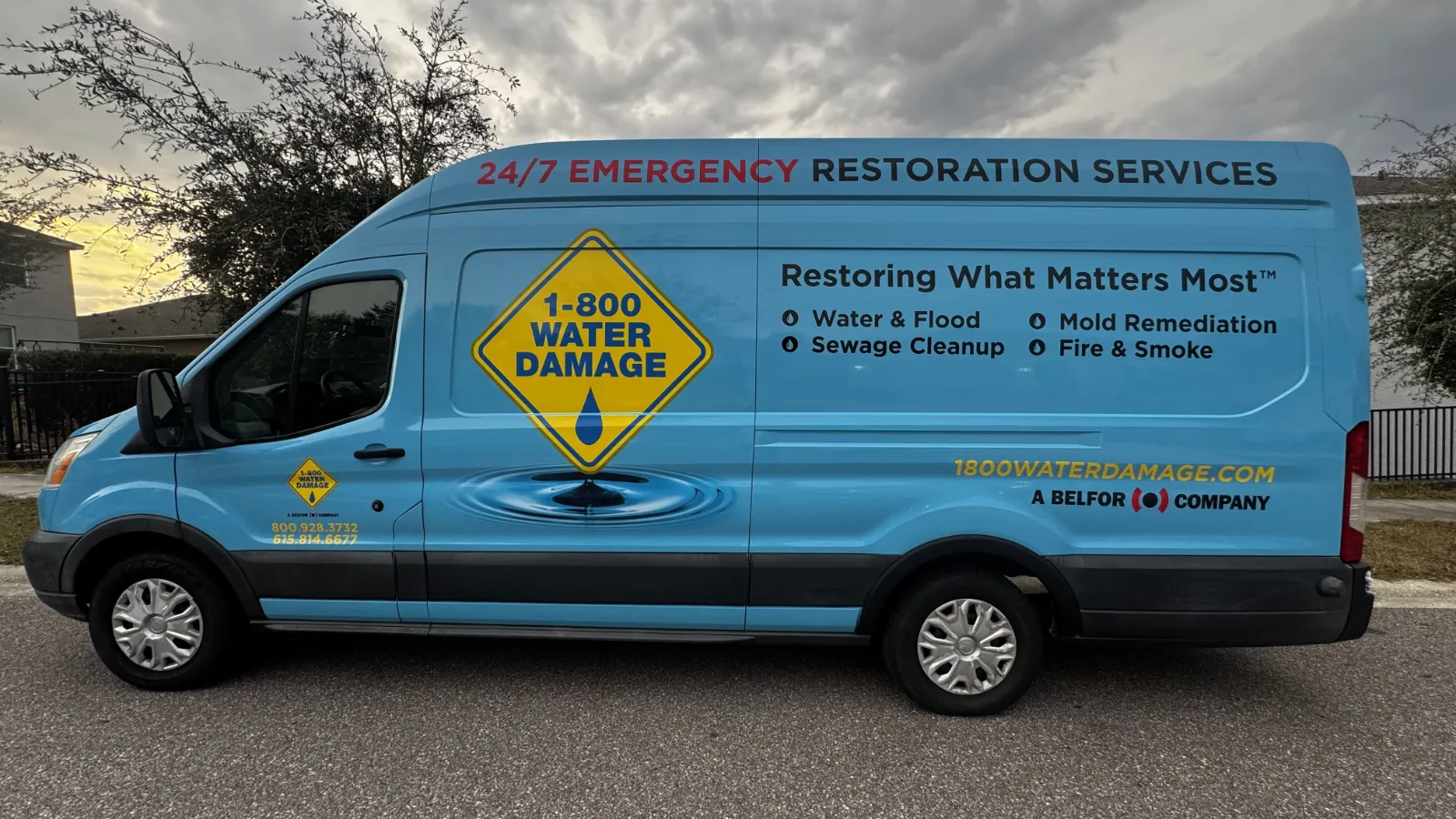 Ford Transit · 1-800 Water Damage