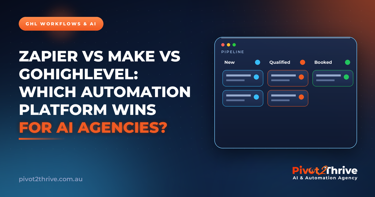 Zapier vs Make vs GoHighLevel: Which Automation Platform Wins for AI ...