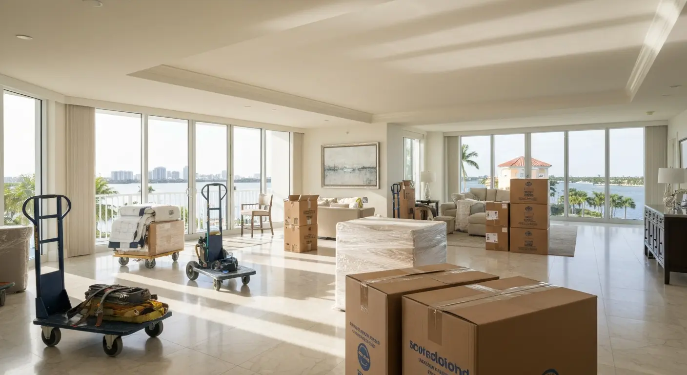Condo moving service in Longboat Key high-rise