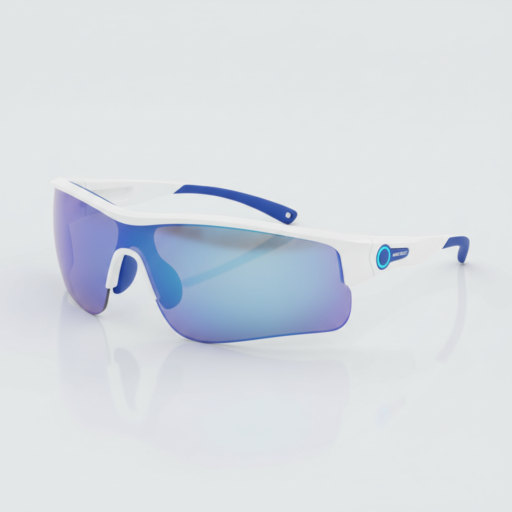 The Rookie — white youth-sized baseball glasses
