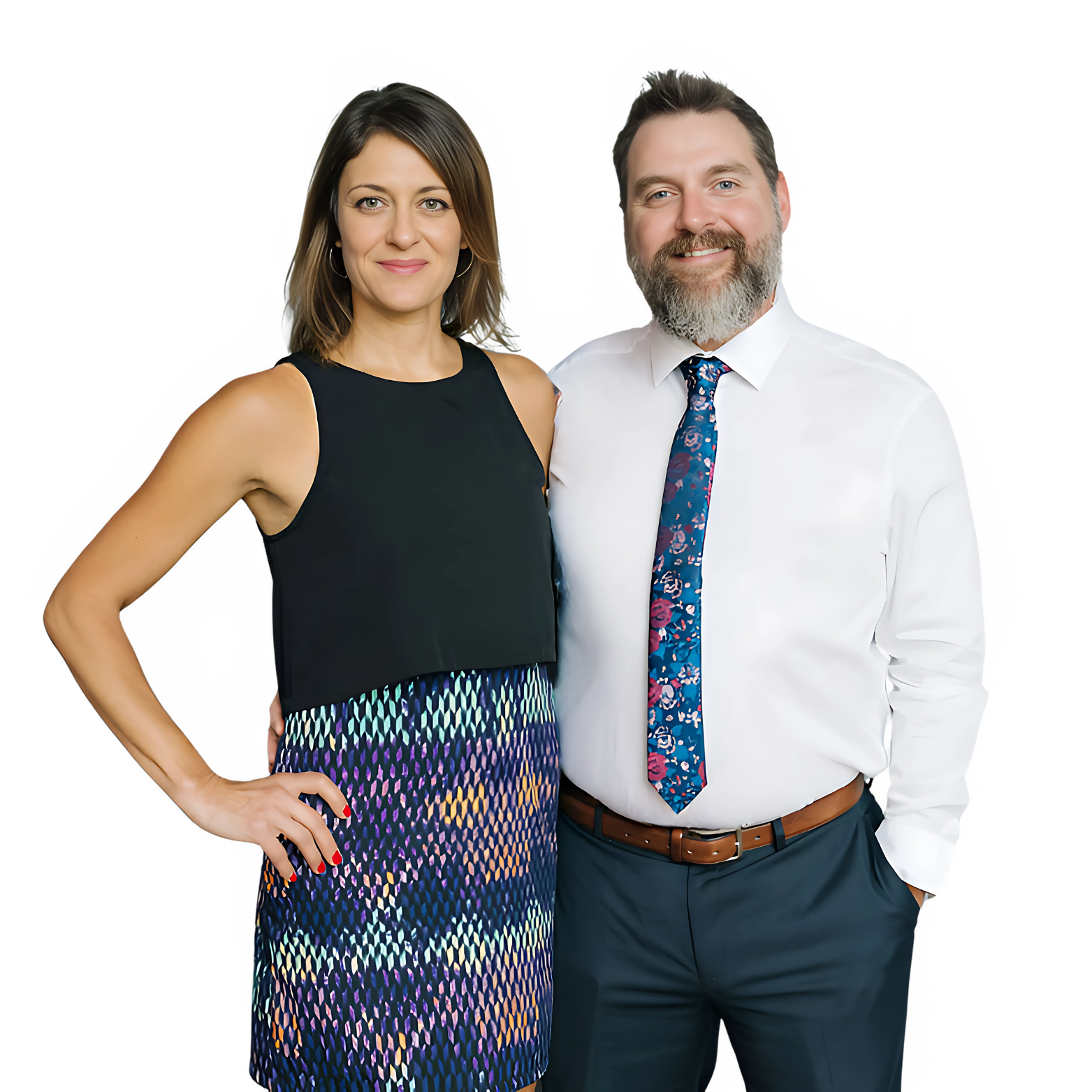 Craig and Jessica Laughlin, the founders of Laughlin Business Advisors, standing side by side