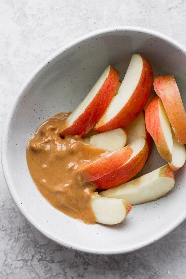 apple slices with almond butter