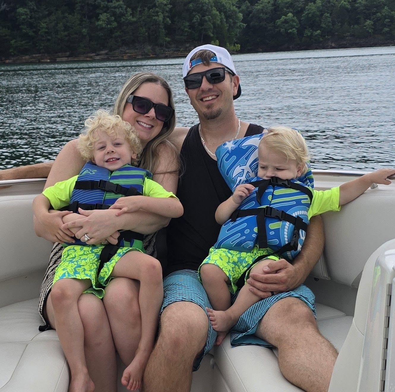 Max Winter and his family, owner of Paradise Painting