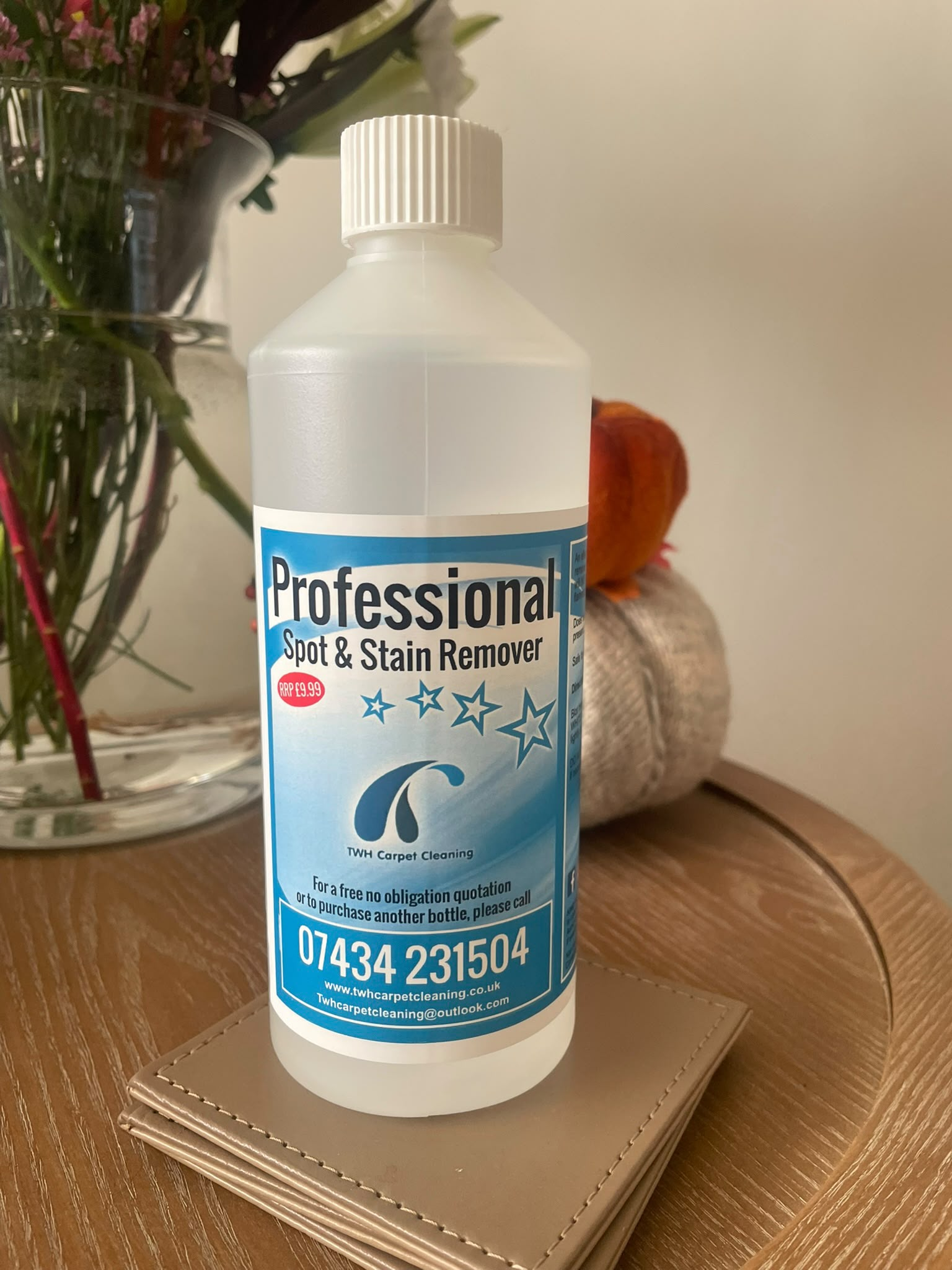 500ml bottle of TWH Professional Spot & Stain Remover