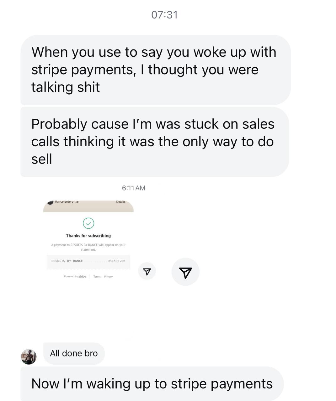 Client win