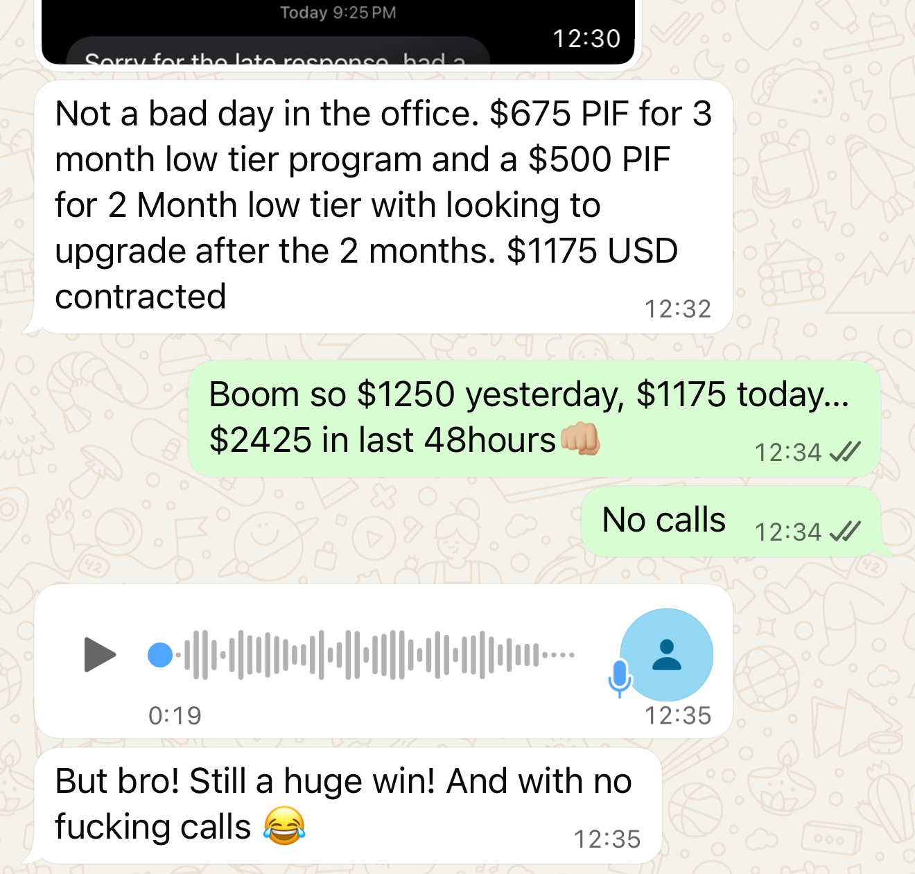 Client win