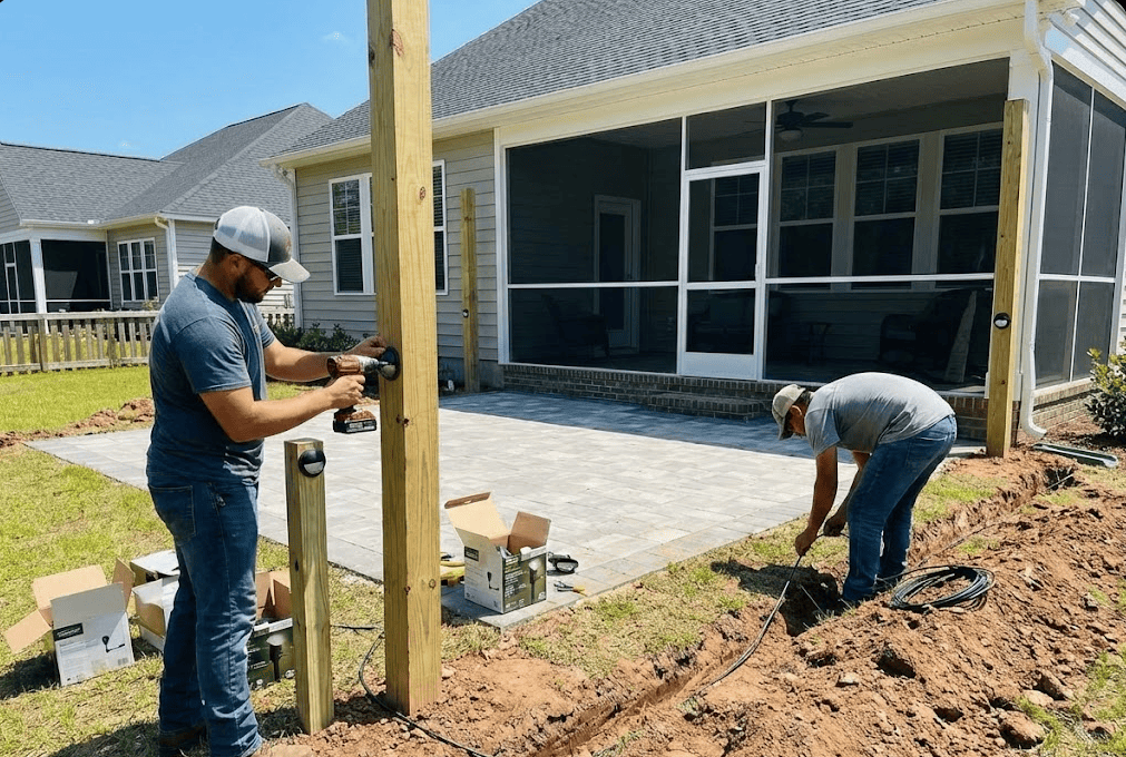 Ridgeland Outdoor Lighting Installation