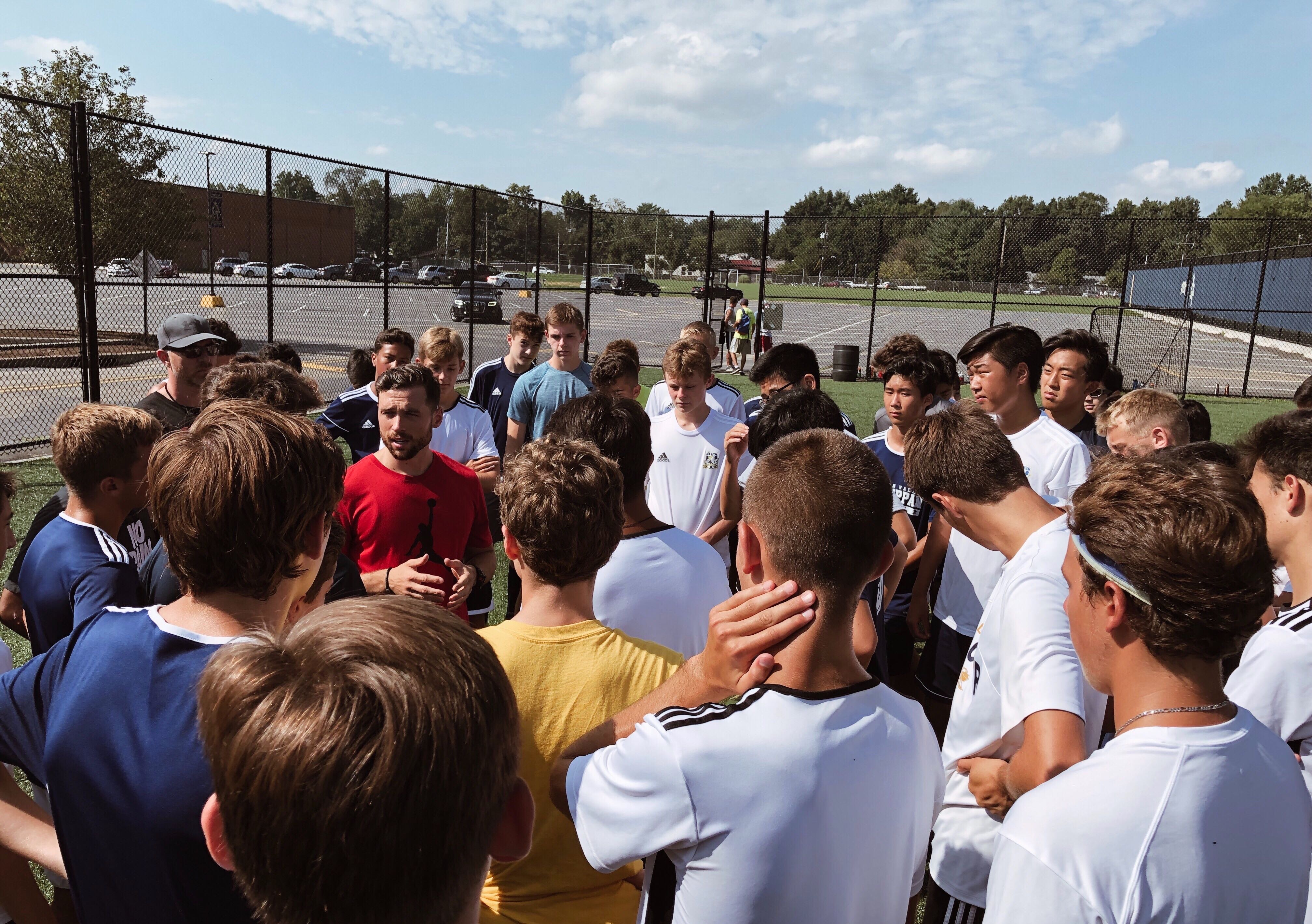 Varsity House athletes training at the Orangeburg facility