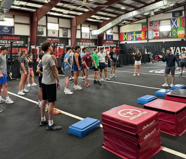 Varsity House athletes training at the Orangeburg facility