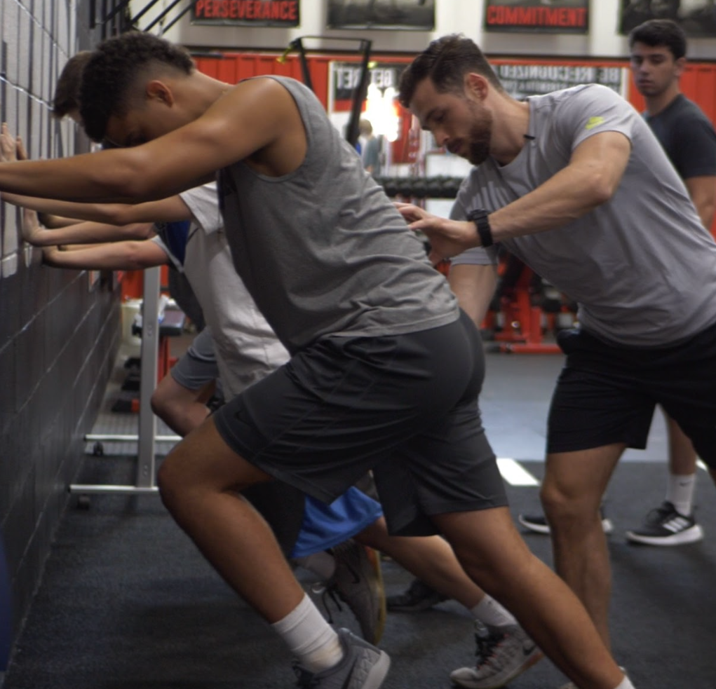 Varsity House athletes training at the Orangeburg facility