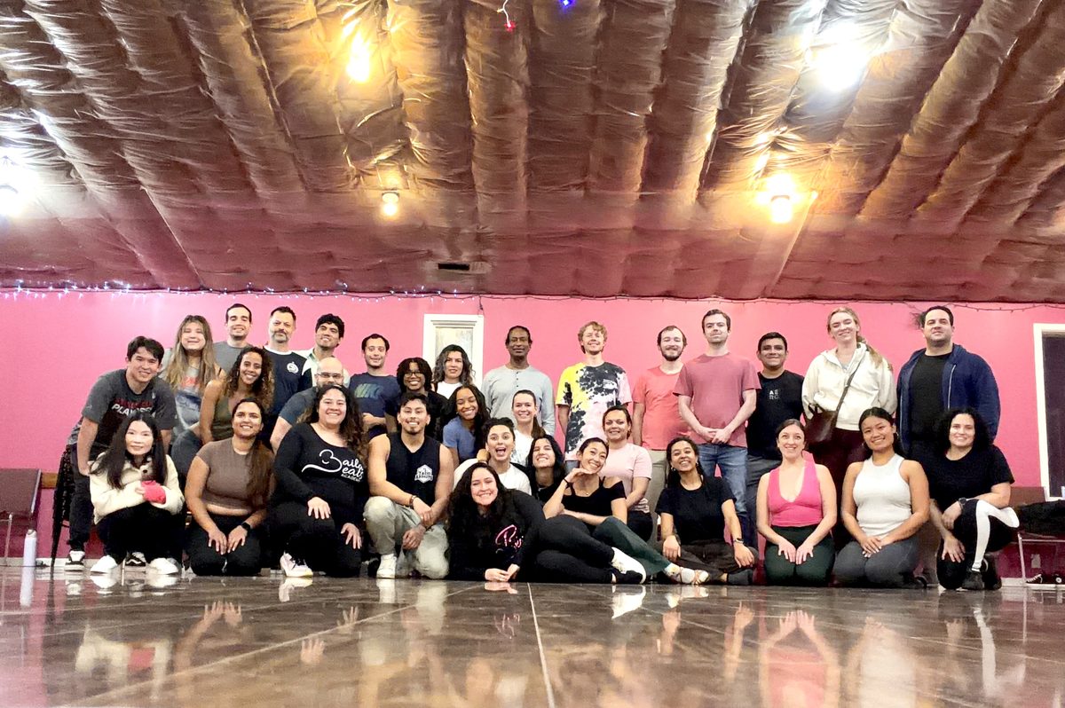 The Baila Beats Academy community together after class in Durham