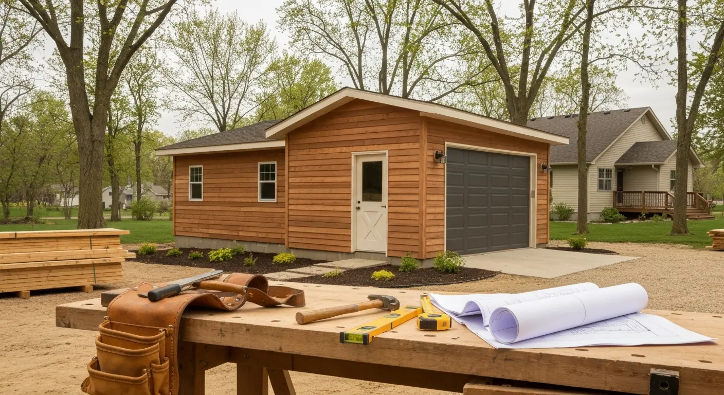 Garage and storage shed construction