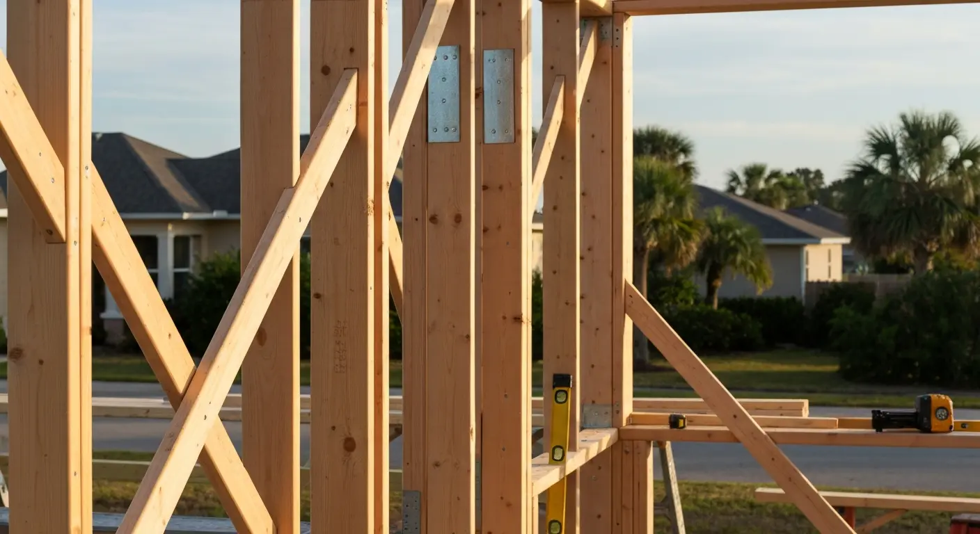 Exterior wall framing