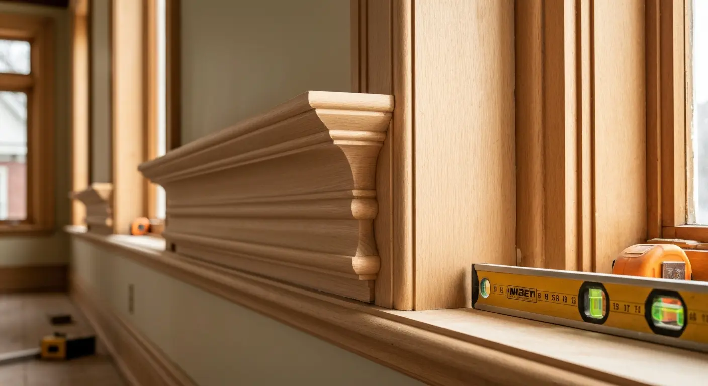 Finish carpentry trim and molding