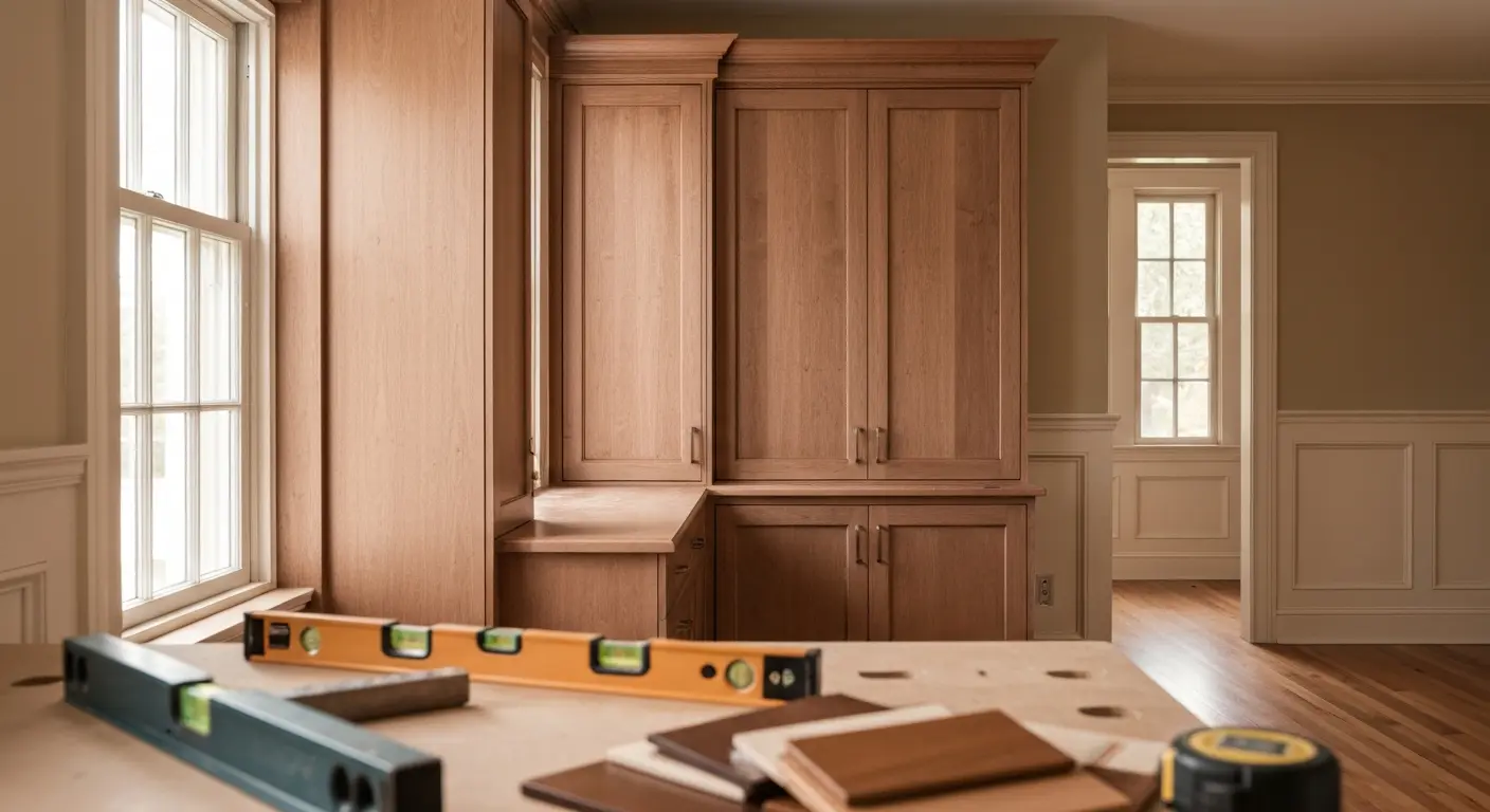 Custom cabinetry installation