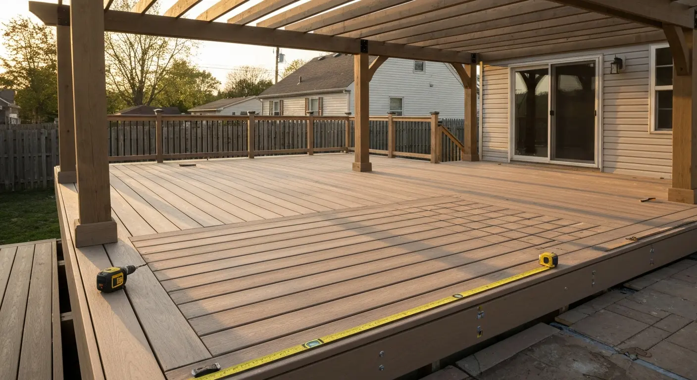 Deck and pergola construction