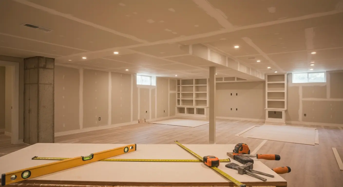 Basement remodel project